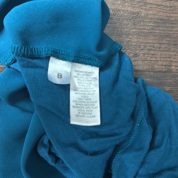 Beautiful blue Loft Blouse Medium #A35 - Picture 4 of 4